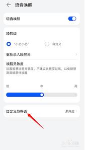 华为语音助手应答语如何设置