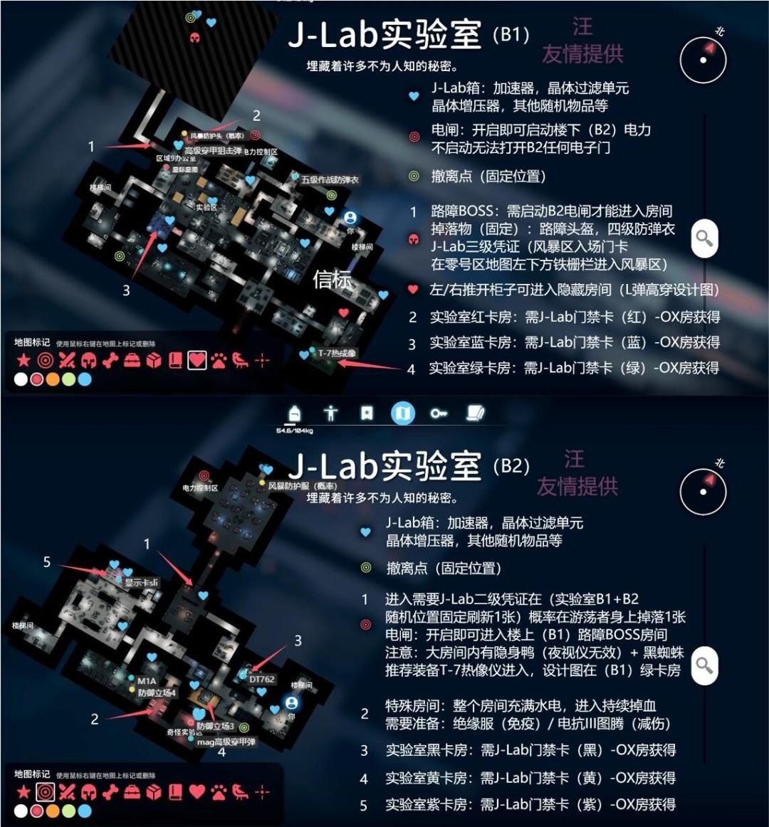 逃离鸭科夫j-lab实验室任务点大全