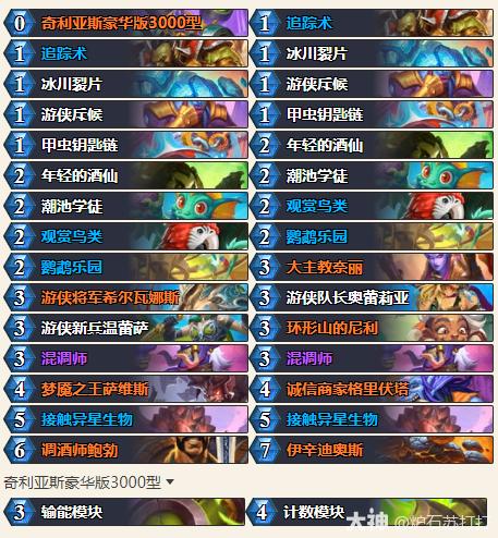 炉石传说34.0.2发现猎卡组代码一览