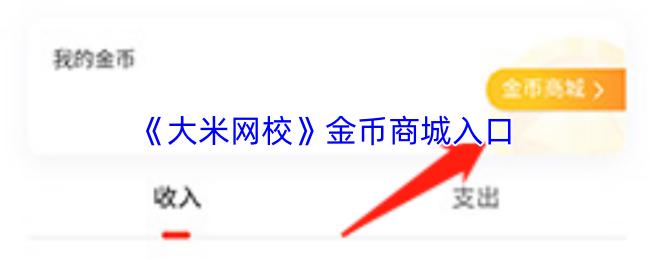 大米网校 金币商城入口