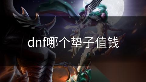 dnf哪个垫子值钱