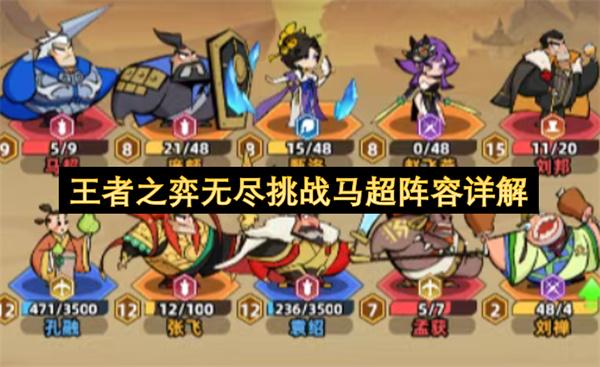 王者之弈无尽挑战马超阵容详解