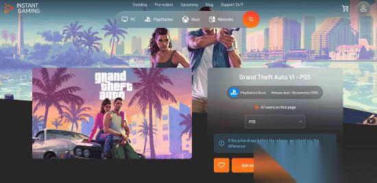 GTA6或将于本月开启预购，官方页面现身引发热议