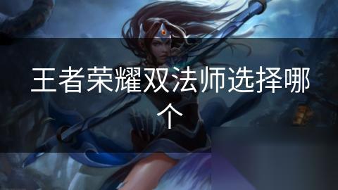 王者荣耀双法师选择哪个