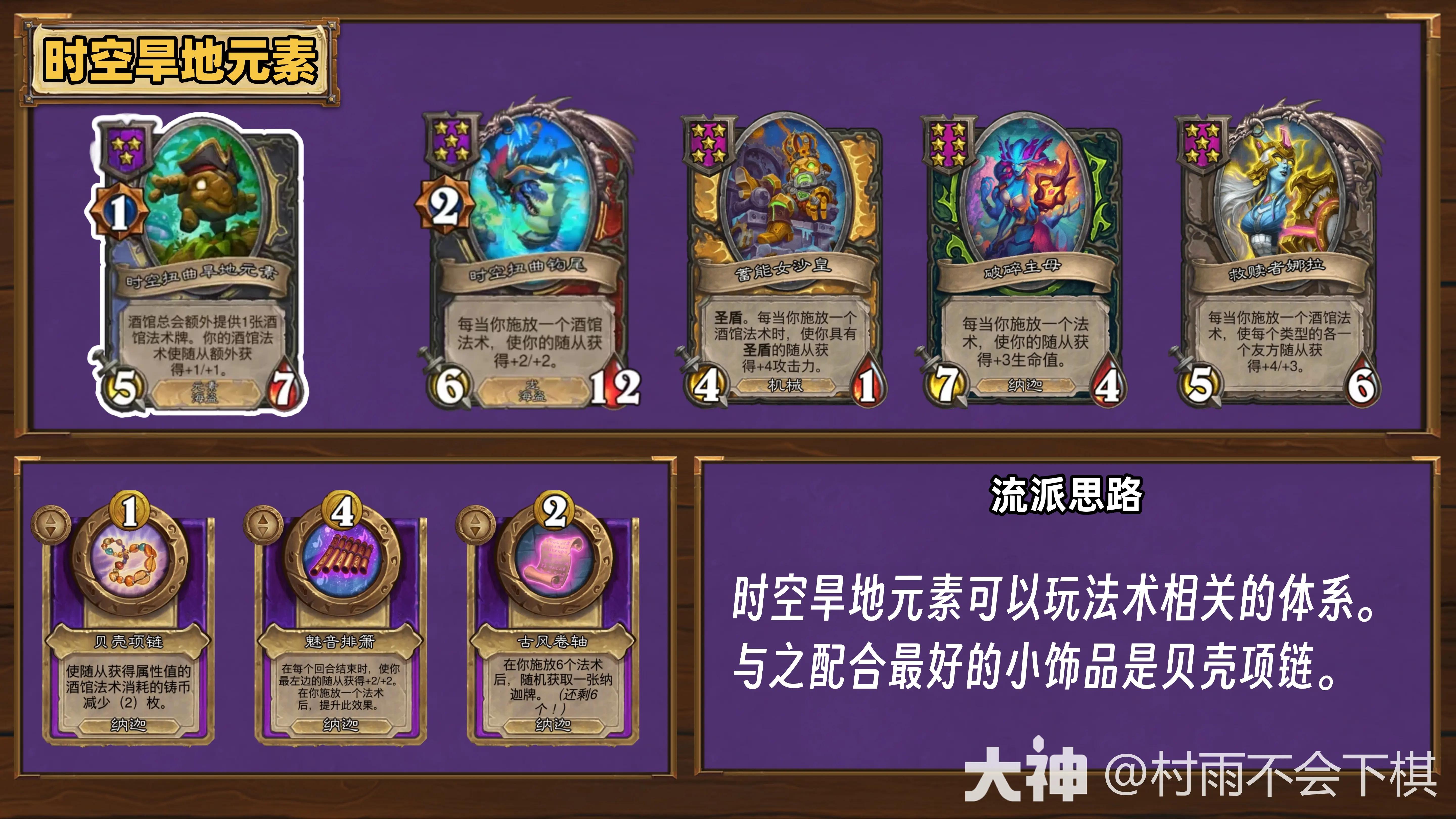酒馆战棋35.6.2版本时空旱地元素阵容怎么玩