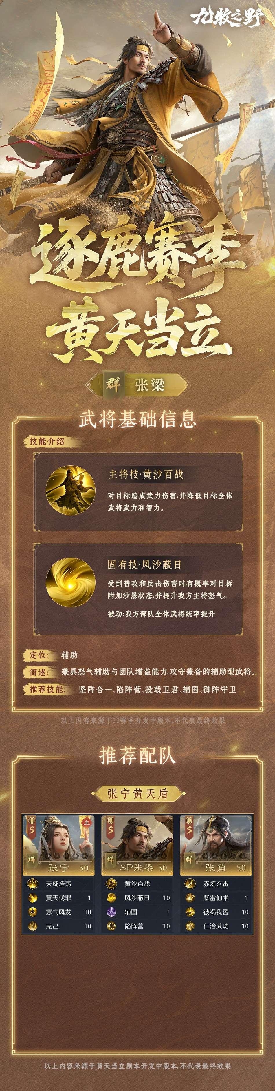 九牧之野SP张梁技能介绍