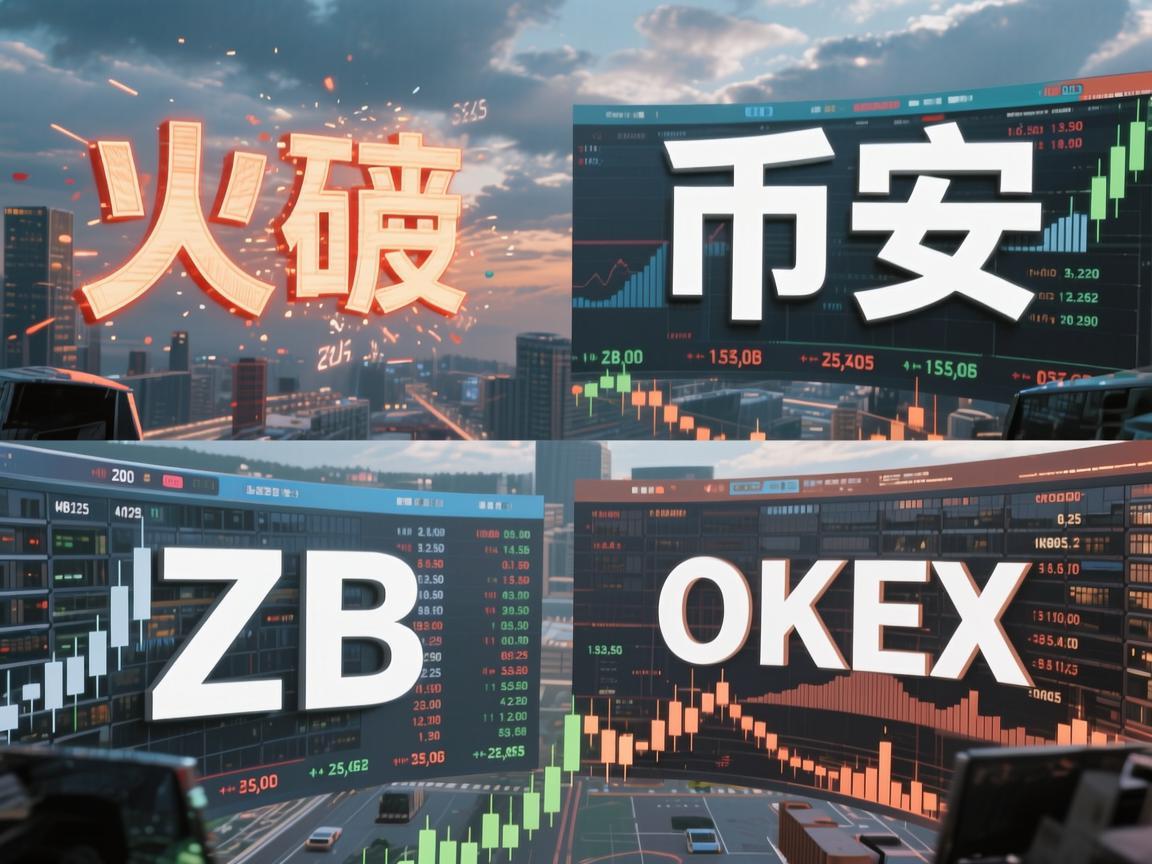 数字货币市场的风云变幻，火币、币安、ZB、OKEX四大交易所的角逐