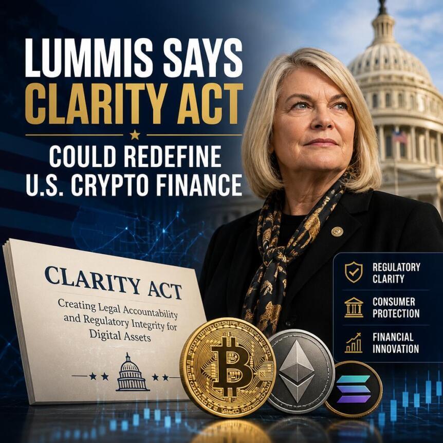 Lummis称 清晰法案 或重塑美国加密金融格局