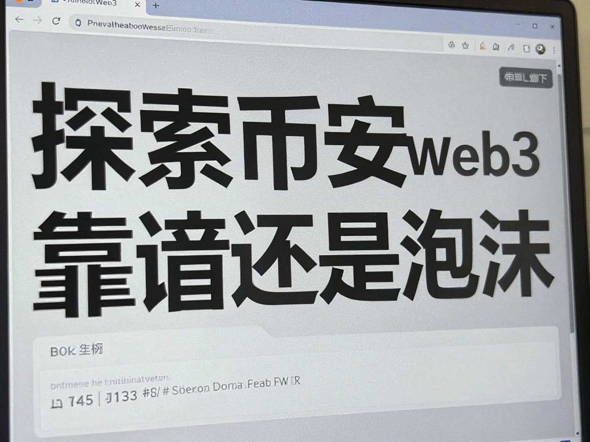 探索币安Web3网站，靠谱还是泡沫
