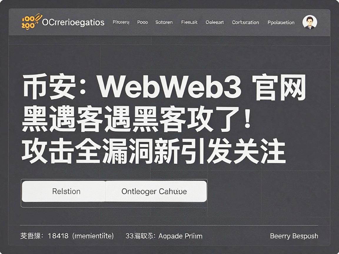 币安Web3官网遭遇黑客攻击，安全漏洞引发关注