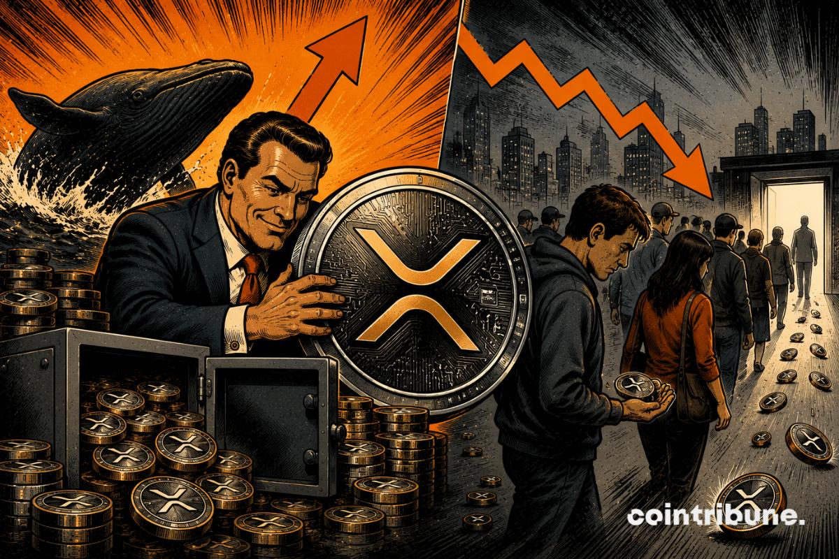 XRP巨鲸加仓，散户离场