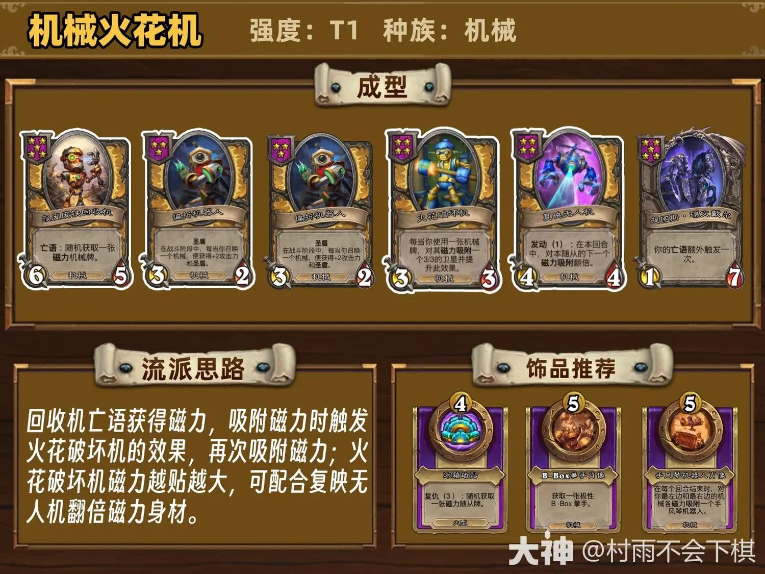 炉石传说酒馆战棋S14机械火花机阵容推荐