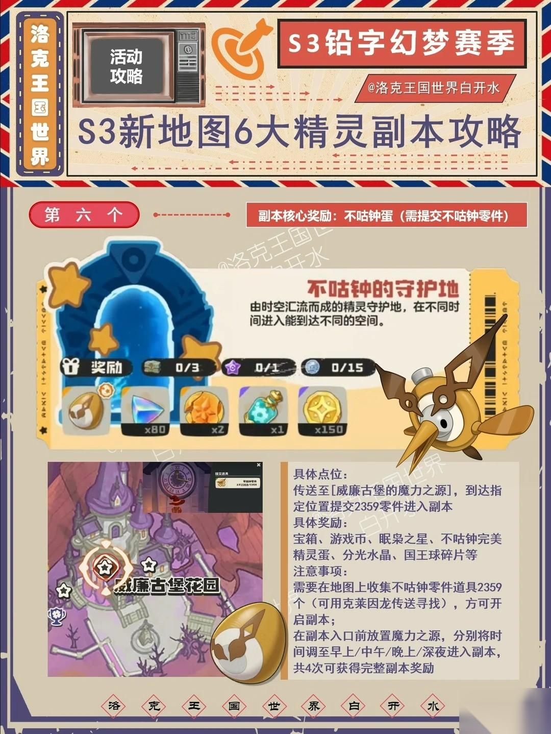‌ 洛克王国 世界 不咕钟守护地在哪里指引‌